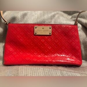 Kate Spade NY Red Patent Leather Crossbody Bag Purse